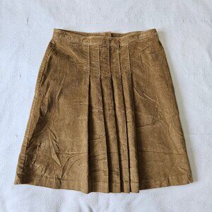 NWOT Denver Hayes Pleated Corduroy Skirt